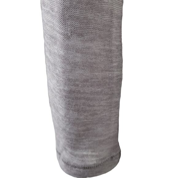 Another Love Heathered Gray Short Sleeve Crew Neck Tee Women Sz L - Picture 4 of 6